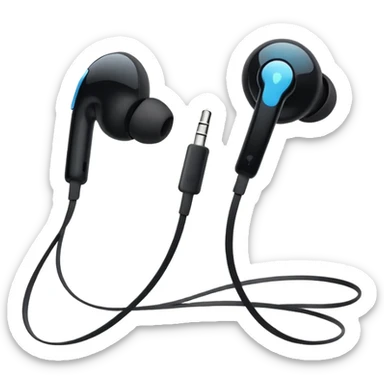 EarPods headphones, black sticker