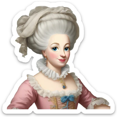 Marie Antoinette at versailles sticker