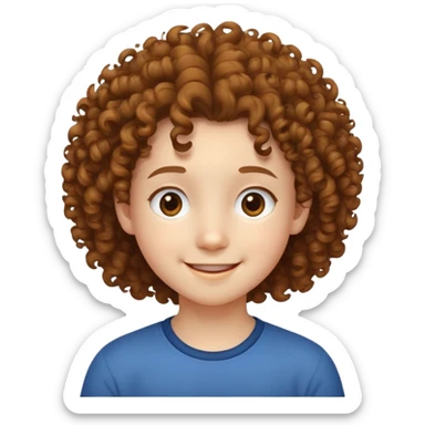 "- Nam
- 10 tuổi
- Da trắng
- Tóc ngắn, xoăn xù
- Cười tươi
" sticker