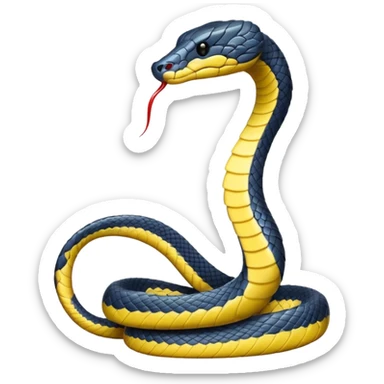 water cobra snake sticker