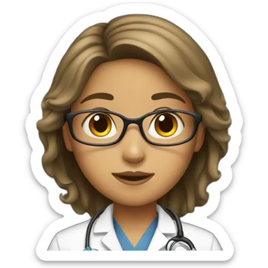 girl doctor sticker