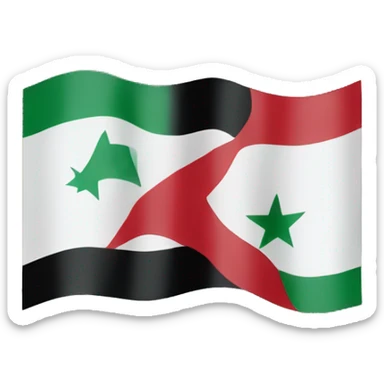 Independent Syria flag sticker