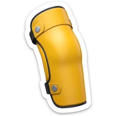 elbow guard yellow sticker