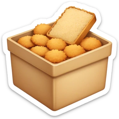 box of breadcrumbs sticker