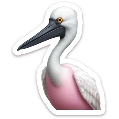 Spoonbill duck sticker