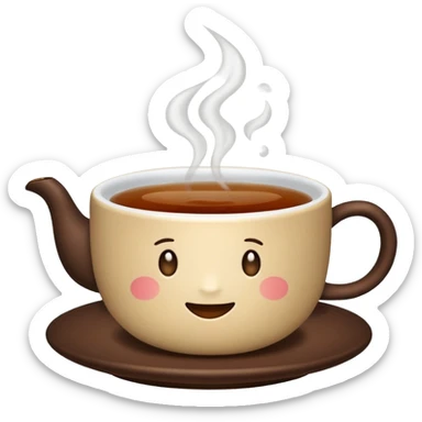 iPhone emoji icon of Pu-erh tea sticker