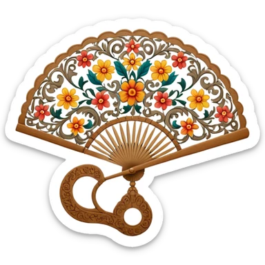 Abanico español sticker