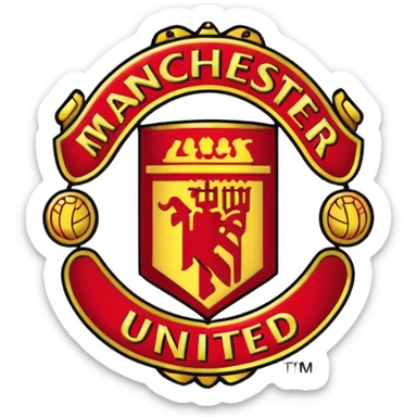 Manchester United logo sticker