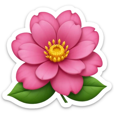 Flor rosada sticker