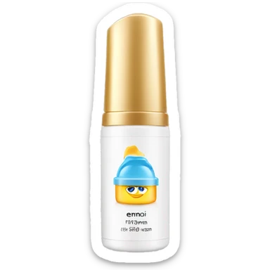 eye cream bottle with label sticker