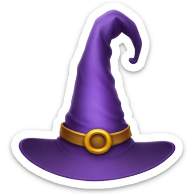 wizard hat with sticker