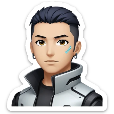 David Martinez from the anime cyberpunks edgerunners  sticker