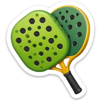 pelota de pickleball Verde sola sticker