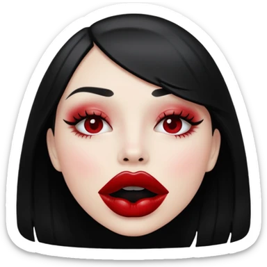 Kiss black💋 sticker