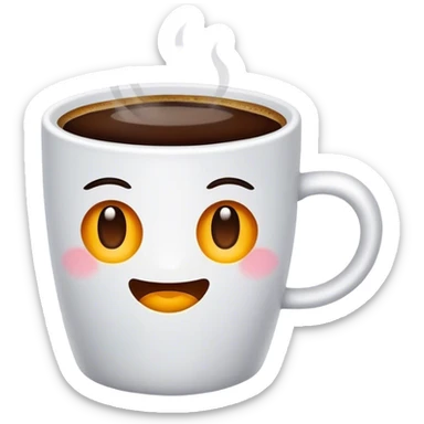  with coffee  sticker