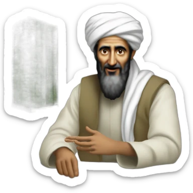 Osama bin laden selling Uranium-238 sticker