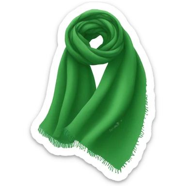 Green scarf  sticker