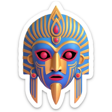 Anunnaki mask sticker