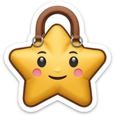 star shaped bag sticker