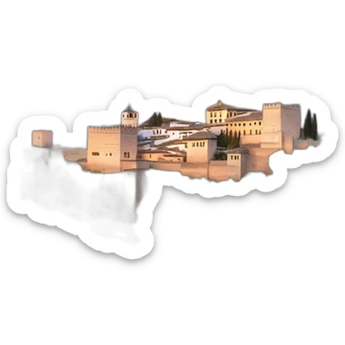 Atardecer Alhambra, Granada sticker