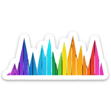 audio spectrum, the spectrum is black sticker