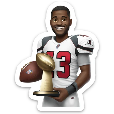 Jordan love with the Super Bowl trophy sticker