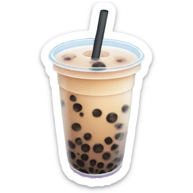 Bubble tea sticker
