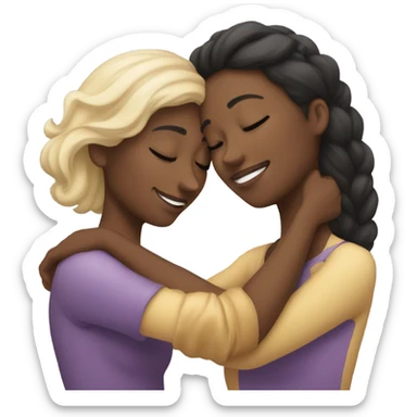 Lesbian cuddles  sticker