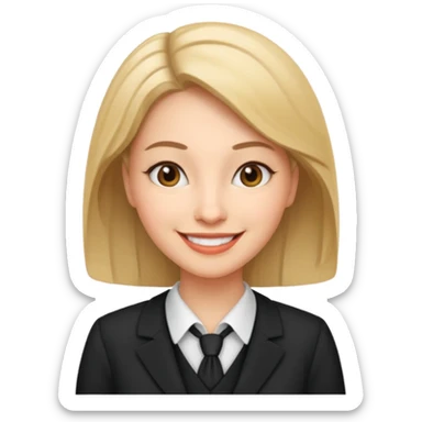 women teacher in a formal attire sticker