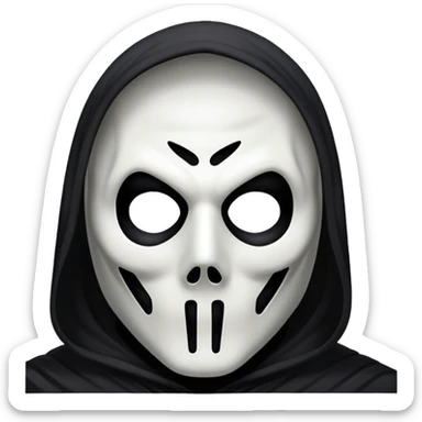 ghostface from scream movies sticker