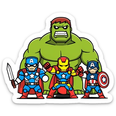 Avengers secret mars sticker