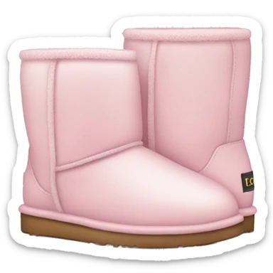 light pink uggs sticker