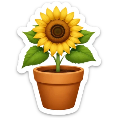 sunflower pot sticker