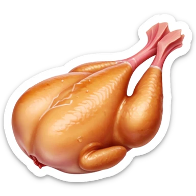 raw chicken meat piece sticker