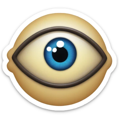 evil eye with an eye sticker
