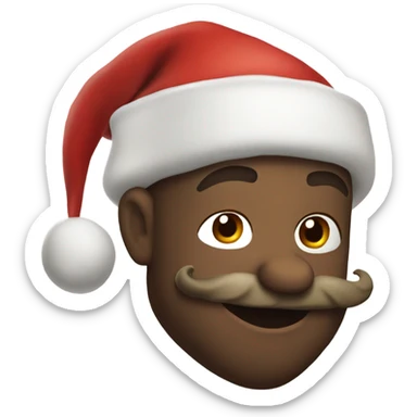 santa drinking rumplemintz sticker