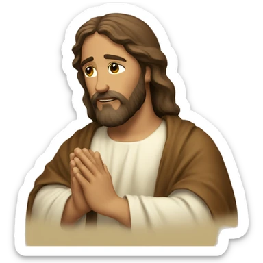 jesus christ pray sticker