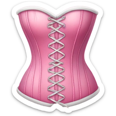 pink corset sticker