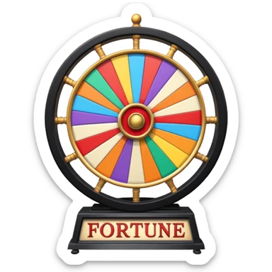 Wheel of Fotune tv show sticker