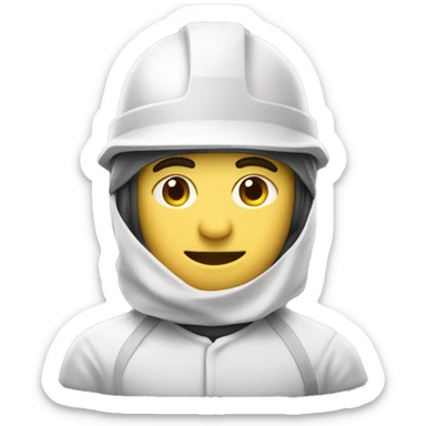 Ingeniero con casco blanco  sticker