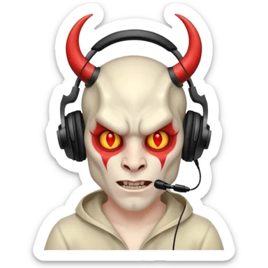 Demon listen music  sticker
