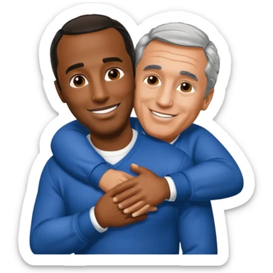 P diddy hugging jeffrey epstein sticker