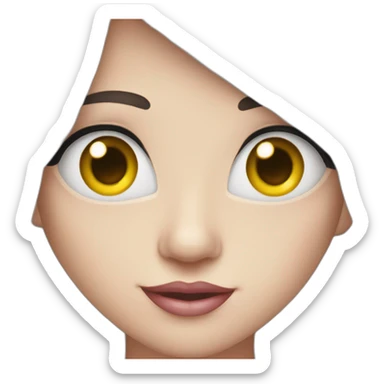 Coeur qui as des cœurs dans les yeux  sticker