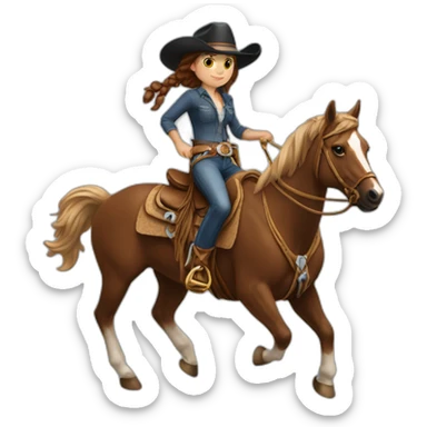 girl rodeo auburn lasso sticker