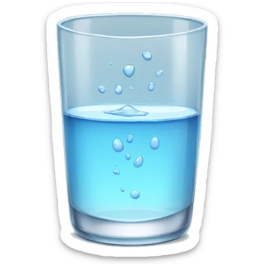 glass of water sticker