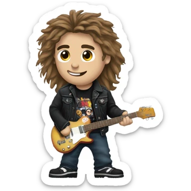 Eddie Munson from stranger things sticker