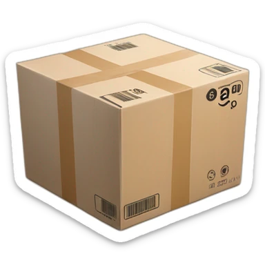 AMAZON BOX WITH UPC CODE sticker