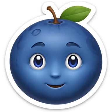 Un emoji myrtille sticker