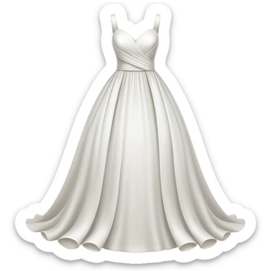 wedding dress silhouette  sticker