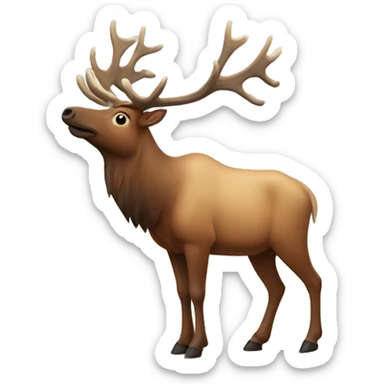 Elk in the mountains  sticker